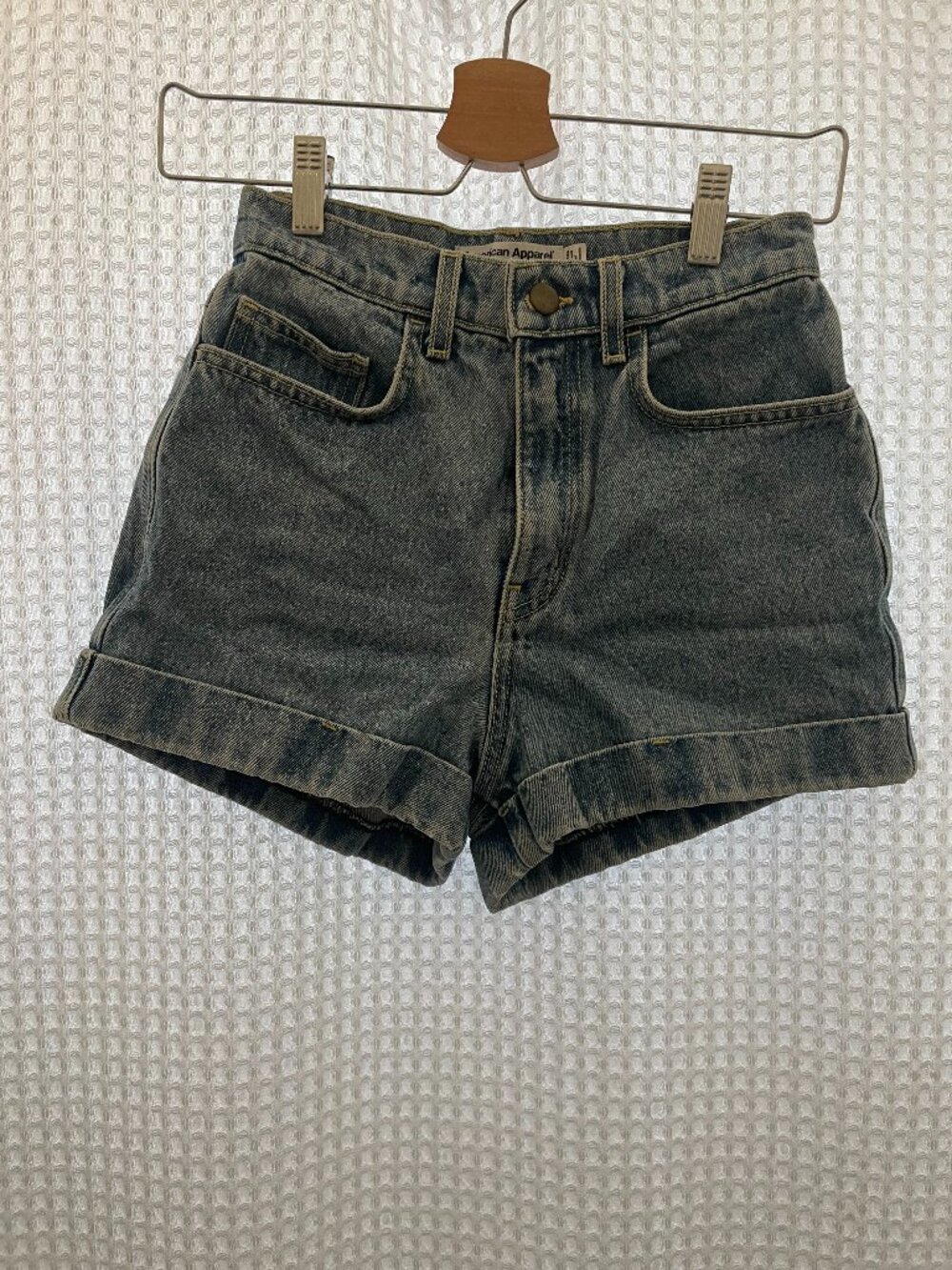 American Apparel Short Denim Shorts, size 25.